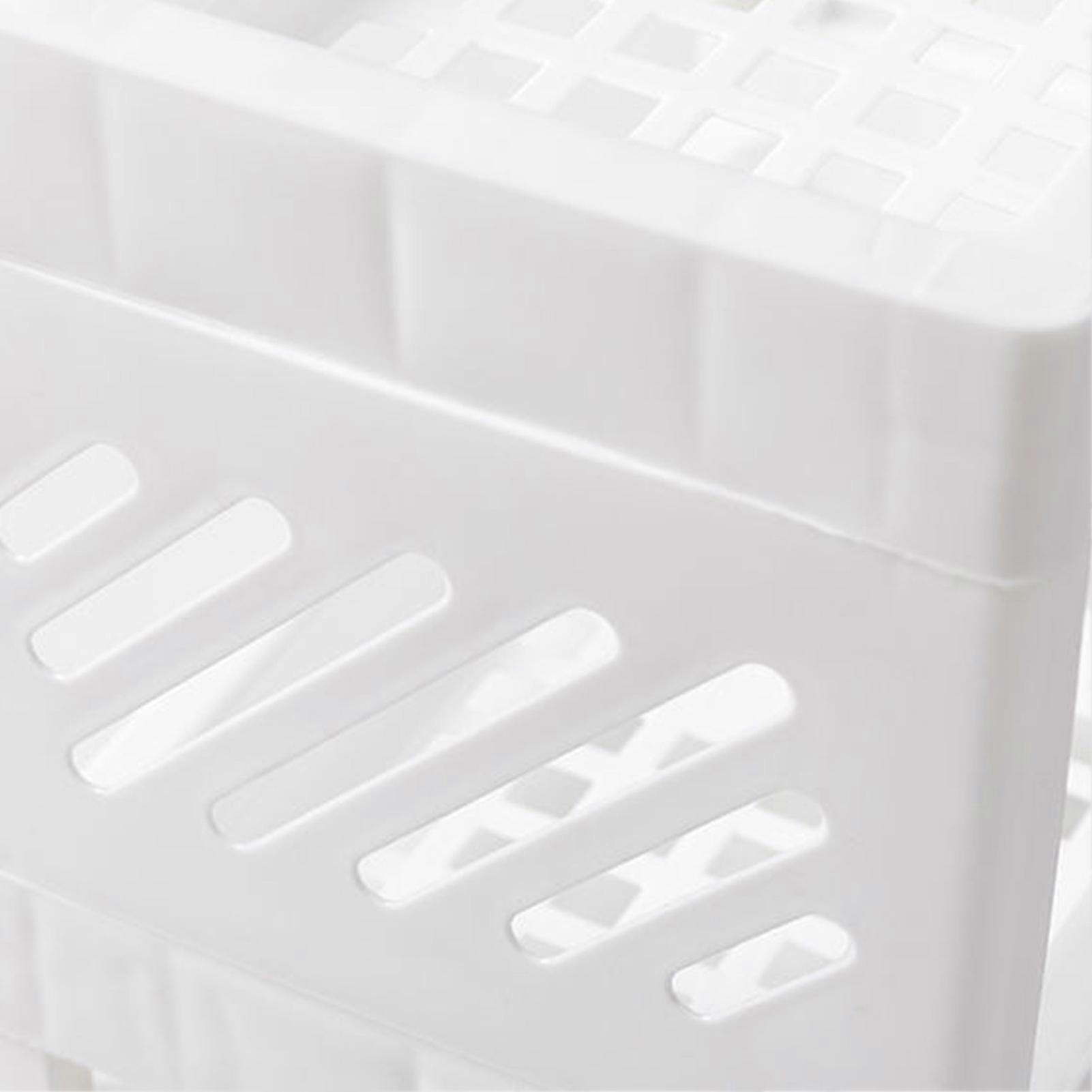 Desktop Storage Shelf, Desktop Storage Shelf Multifunctional Practical Durable Desktop Organizer for Bedroom White