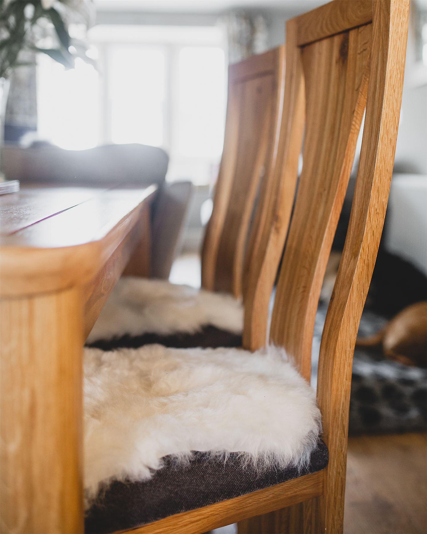 Nordvek Luxury Natural Shape Sheepskin Seat Pad - Short Hair Chair Cover - 35x42cm # 9020-100