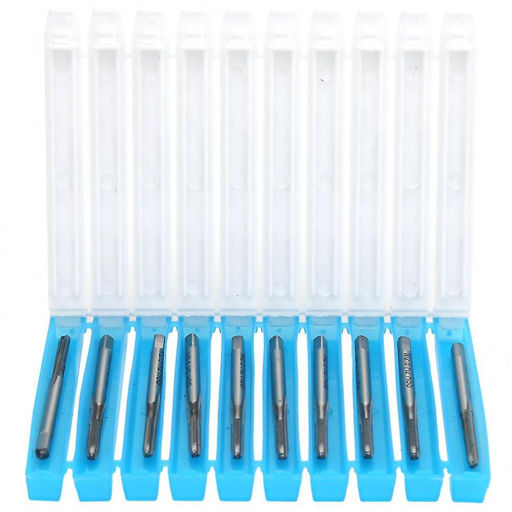 10pcs HSS Thread Tap High Hardness Machine Tapping Thread Drill Bits M2.5 x 0.45 H2
