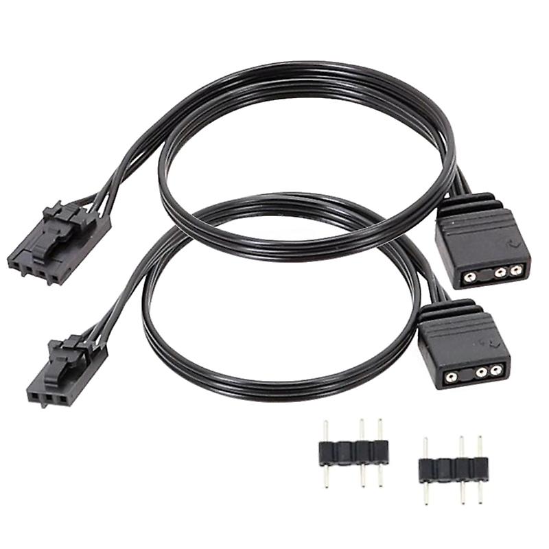Adapter Cable for Corsairs QL LL120 RGB to ARGB 4Pin 3Pin Connector Cord 2PCS