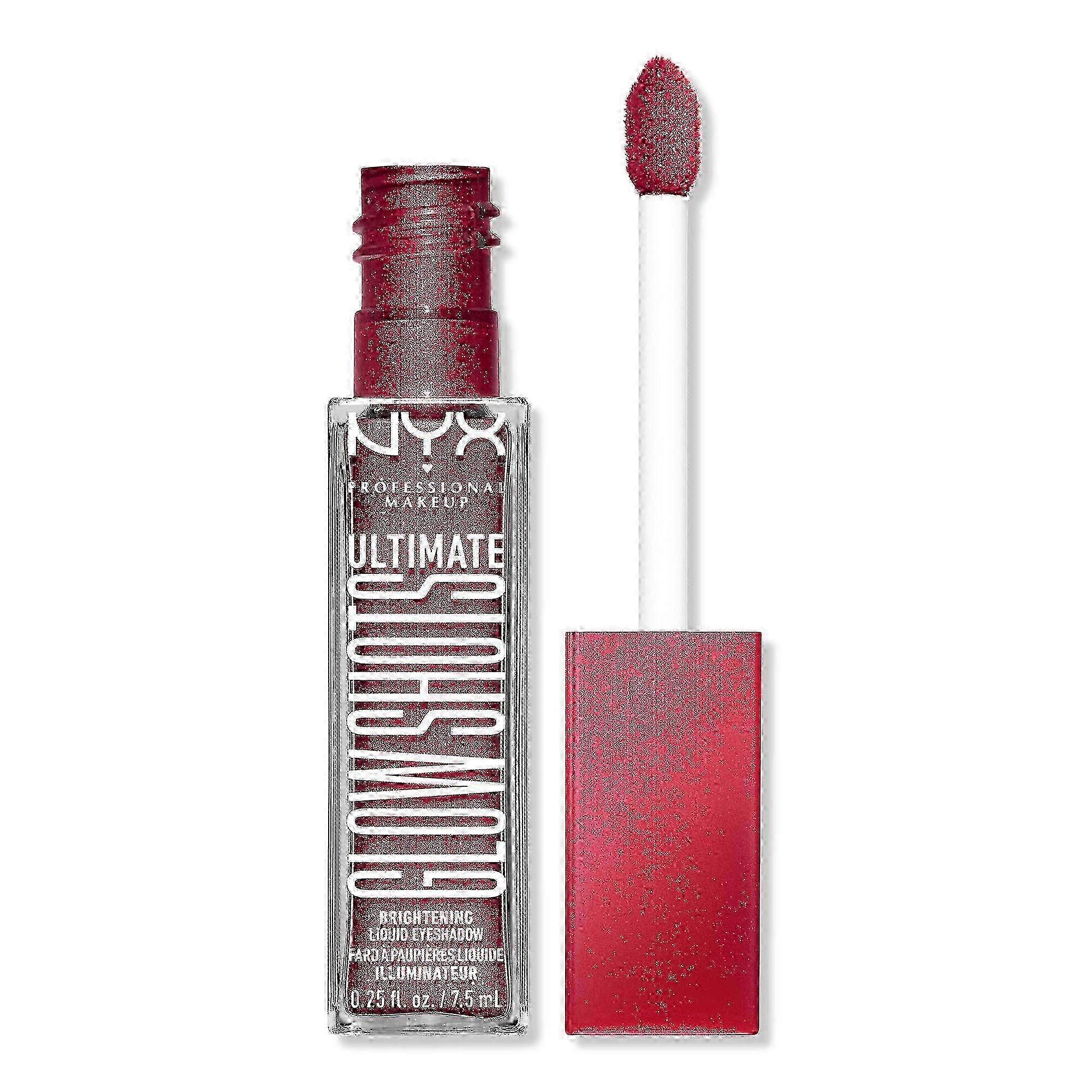 Nyx Professional Makeup Ultimate Glow Shots Vitamin C Infused Liquid Eyeshadow, Raspberry Rave, 0.25 Oz