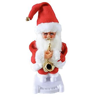 Christmas Doll Toy Electric Hip Shaking Flannel Dancing Christmas Santa Toy For Kids C