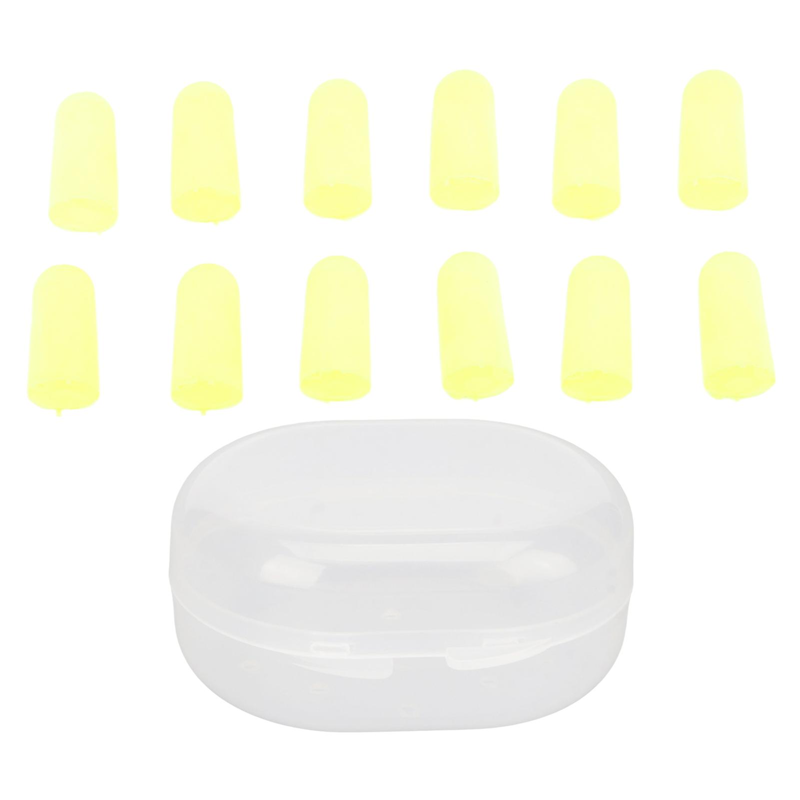 12pcs Bouchons D’oreilles En Mousse Jaune Insonorisé Efficace 36dB Réduction Du Bruit Bouchons D’oreille En Mousse Souple