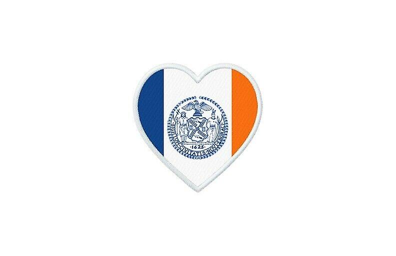 Patch badge ecusson prints thermocollant flag heart usa new york