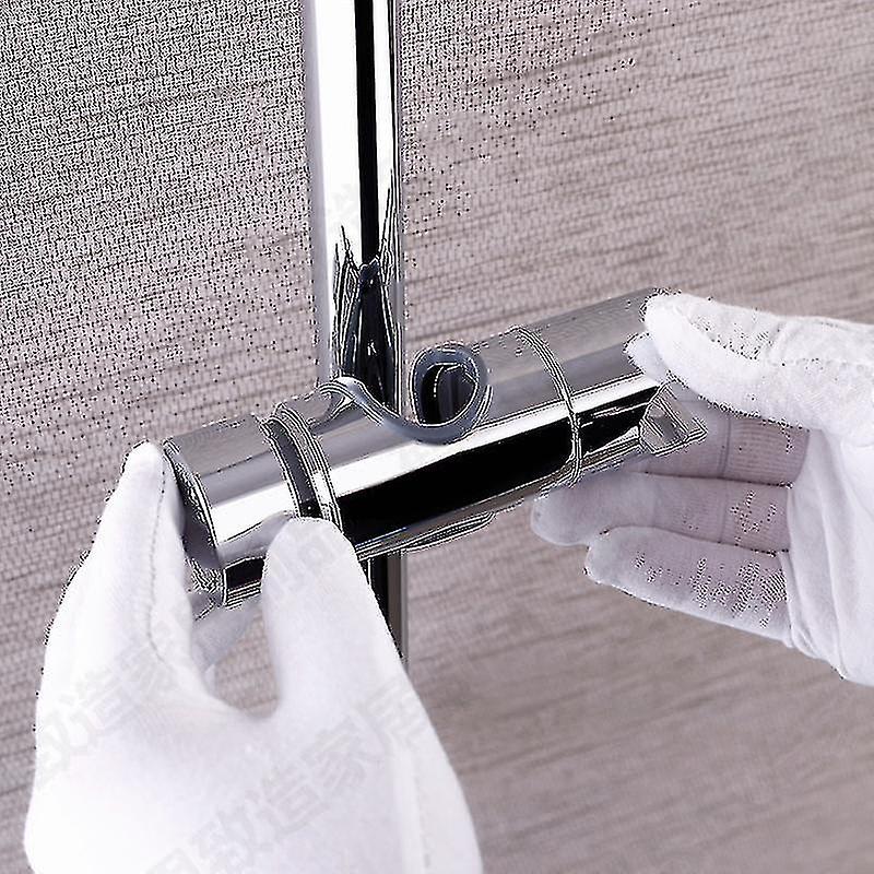 Replaceable Hand Shower Holder, Shower Head Holder, Chrome Abs (silver)