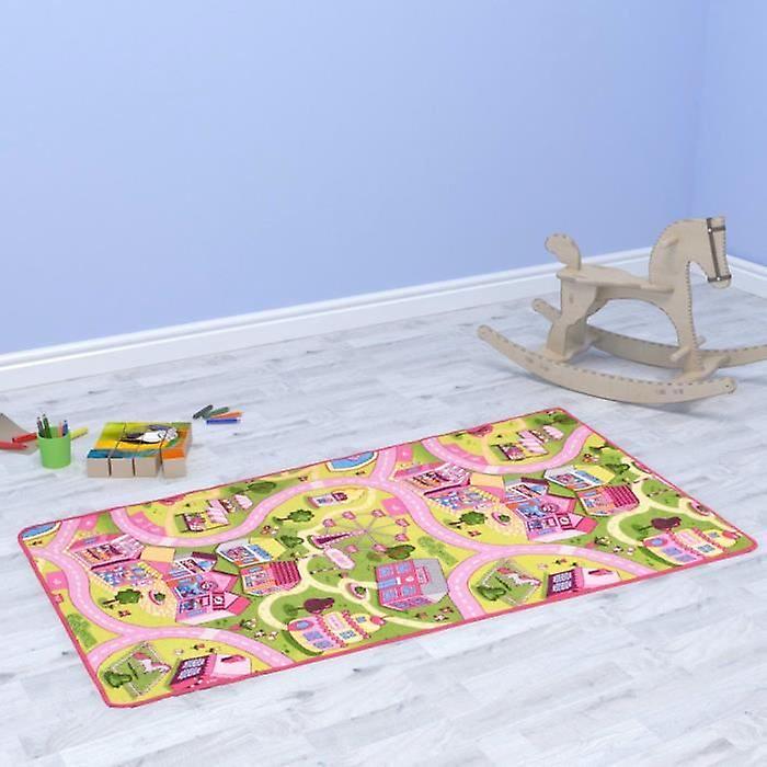 Loop Pile Play Mat 190 x 290 cm Pretty City Pattern