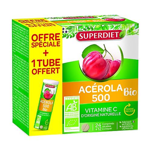 Maxi acerola pot 1000 organic - 20% free 60 tablets