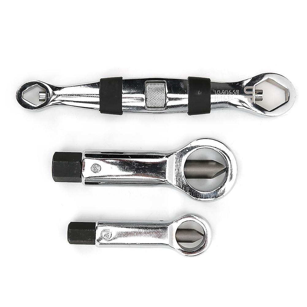 3Pcs 4-22mm / 0.2-0.9in Broken Damaged Nut Removing Splitting Tool Remover Splitter