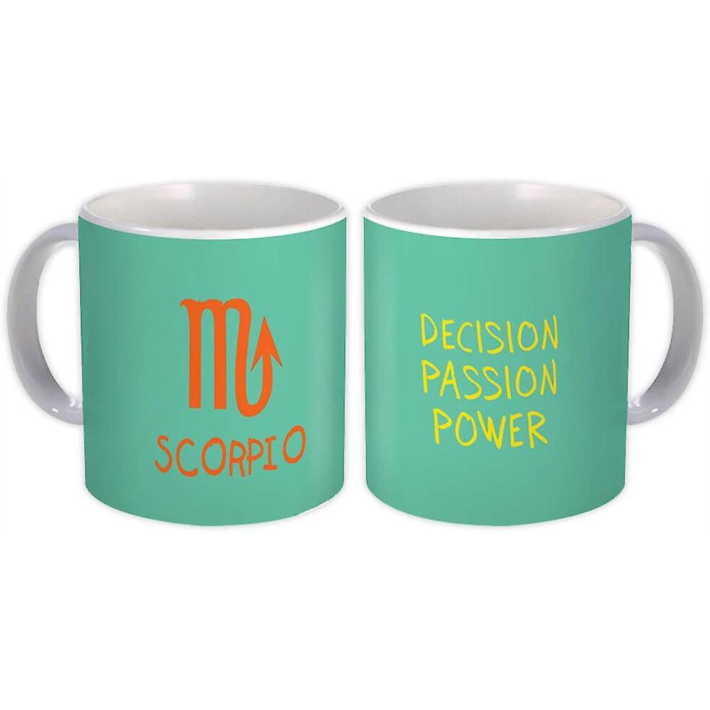 Geschenkbecher: Skorpion Sternzeichen,