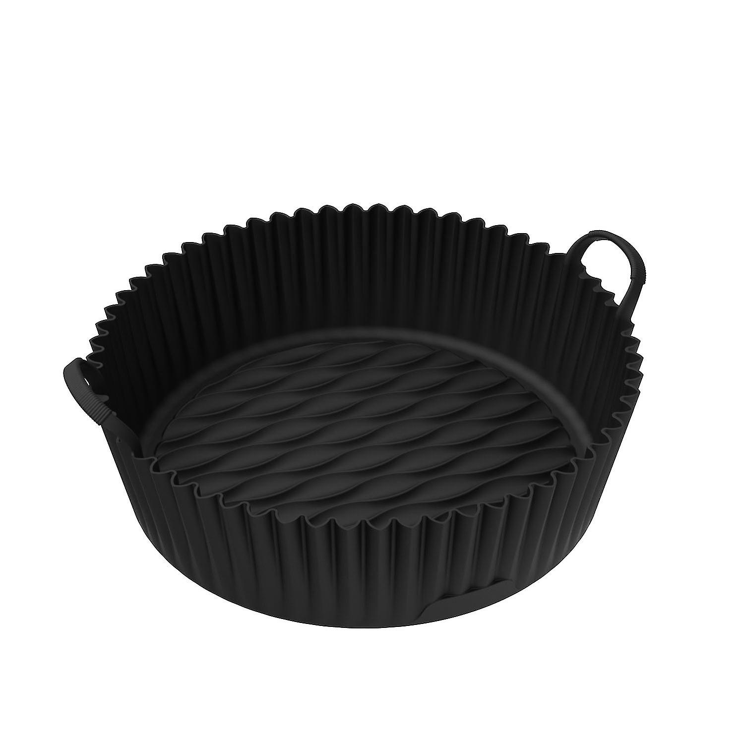 Fryer Silicone Mat Good Flexibility Reusable Easy to Clean High Temperature Resistance Handle Even H