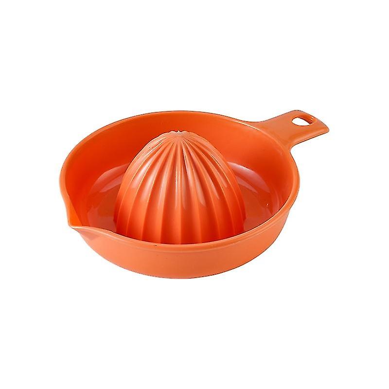 Manual juicer, small portable juice extractor (orange, B)