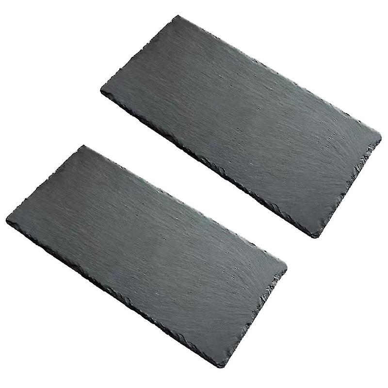 2pcs Slate Food Plates