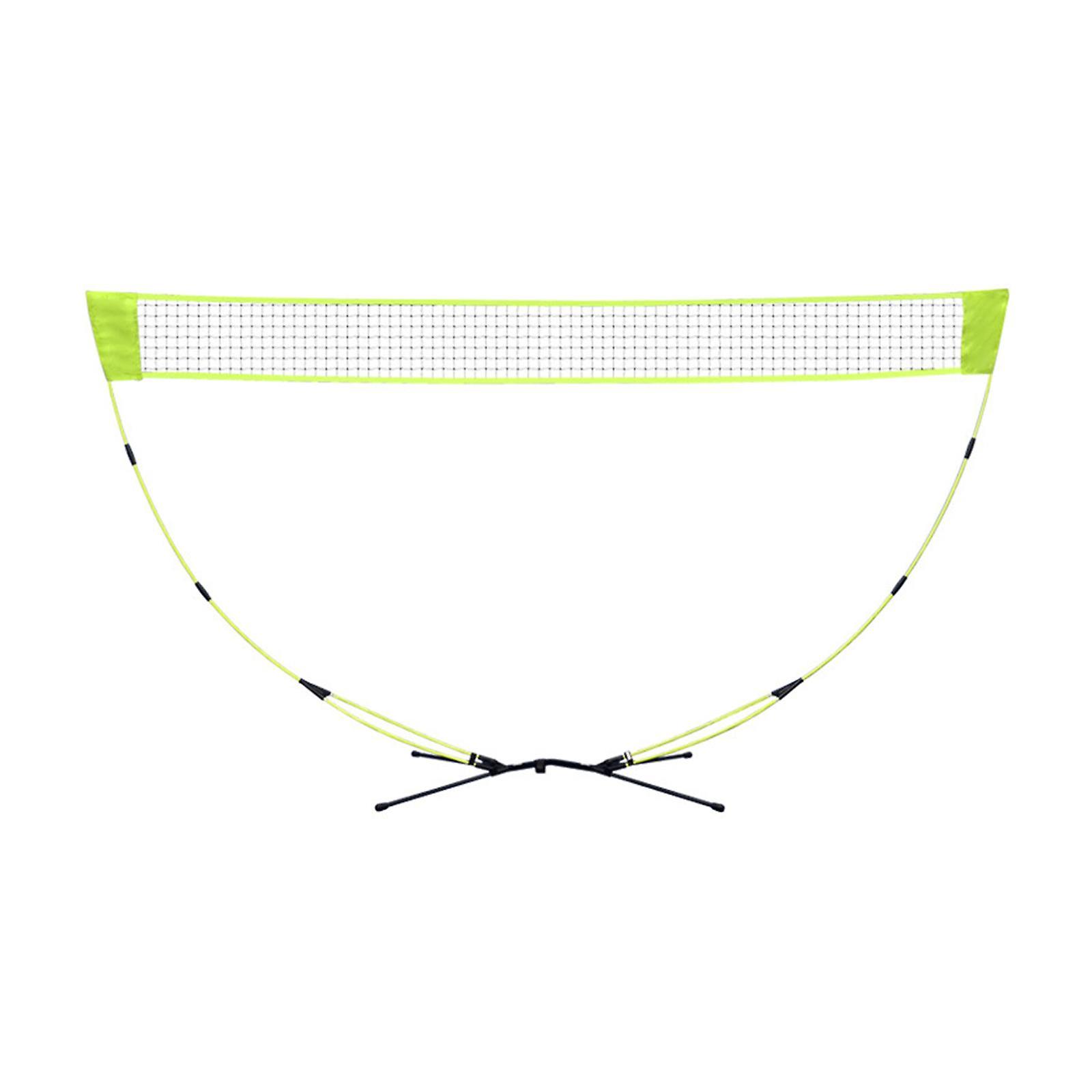Badminton Net Profesjonell Folding Tennis Net for underholdning Utendørs Yard Green