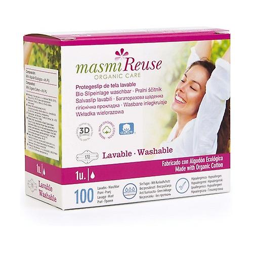 Washable fabric panty liner with wings 1 unit