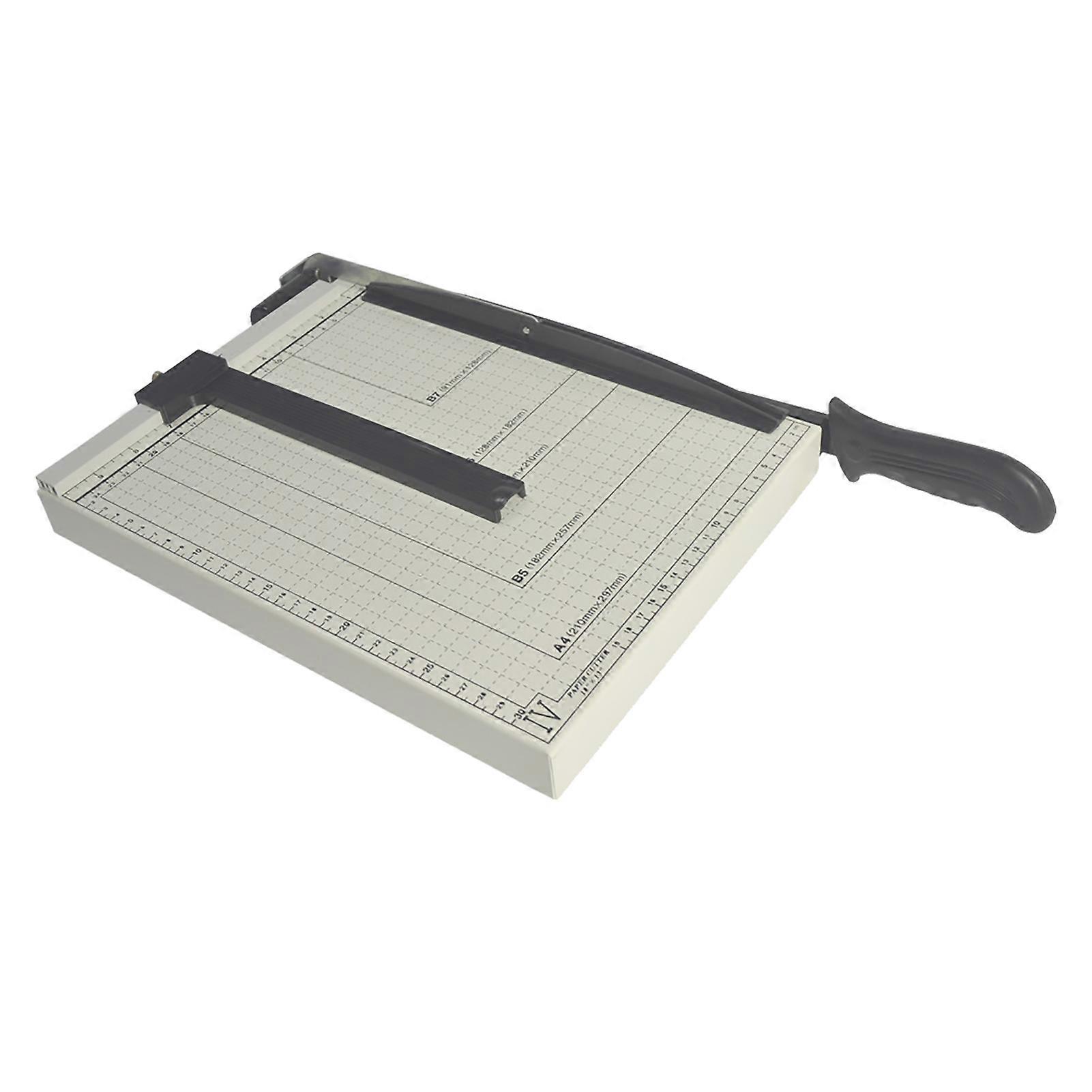 Manual Paper Cutter Heavy Duty Steel Base Stack Paper Trimmer Paper Slicer Cutting Board for Office Home School