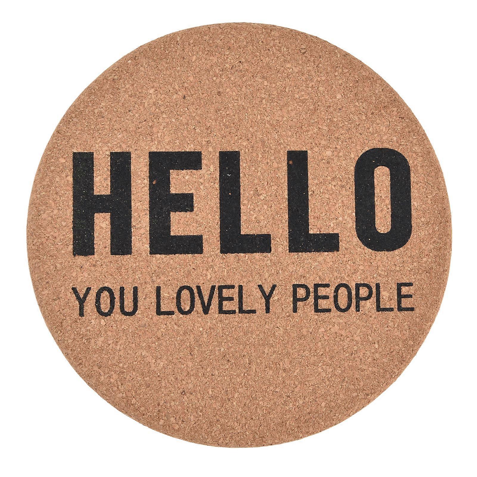 Cork Coasters Scratch Proof Thick Good Absorption Practical Highly Durable Widely Used Exquisite Drink CoastersHello