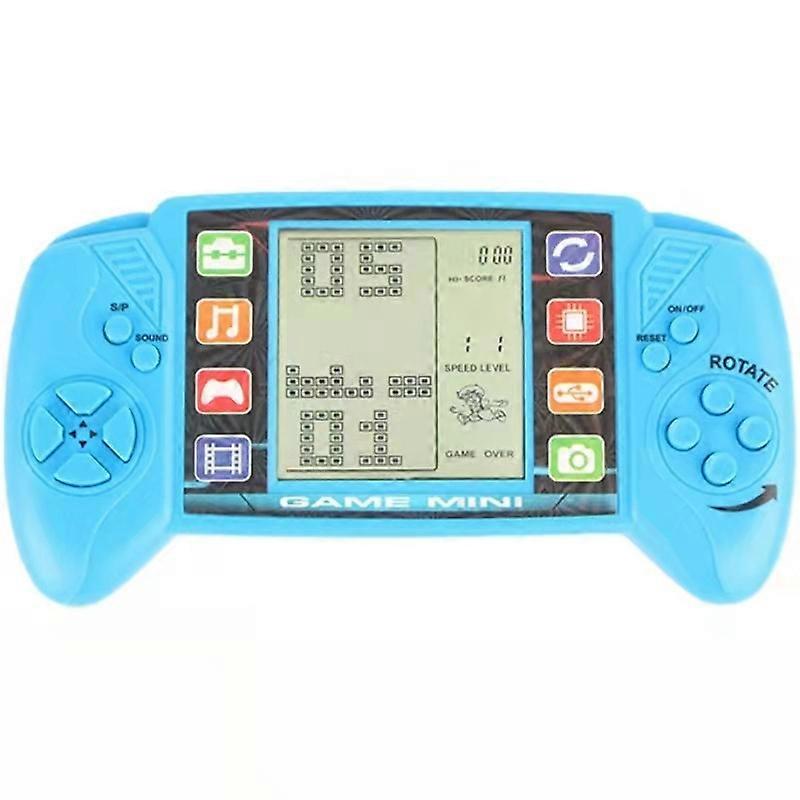 2pcs Brick Game Console, Built in 23 Puzzle Games,3.5in LCD Mini Portable Brick Game Player,9*17*2.5cm