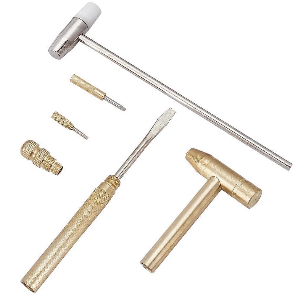 6 in 1 Mini Multifunction Hammer and Dual Head Small Hammer Tiny Copper Craft Hammer