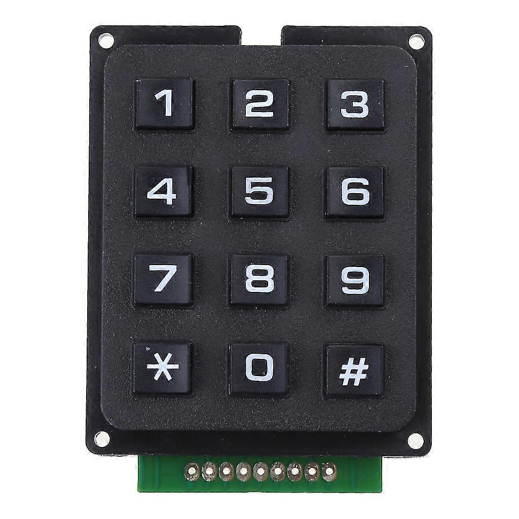 3x4 Matrixes Array 12 Button Keypad Keyboard Module 12 Key Mcu Membrane Button Keypad Electric Diy Kit