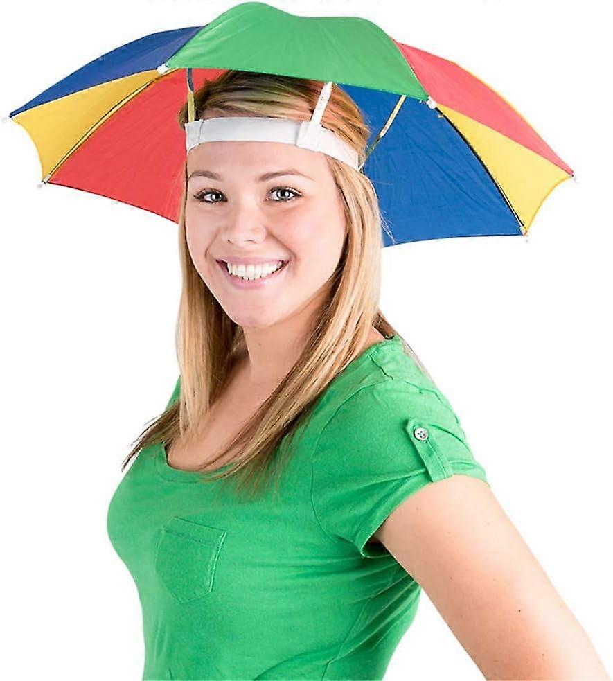 Umbrella Hat With Fan Umbrella Hat Pack Of Colorful Party Hats 20 Inch, Hands Free, Funny  Rainbow Colorful Beach Par Gift For Family GGZ SZRH A-F Fruugo PH