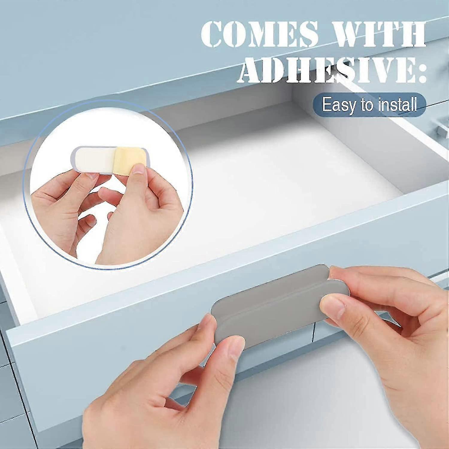 Self-adhesive Sliding Handle For Doors, Windows, Cabinets