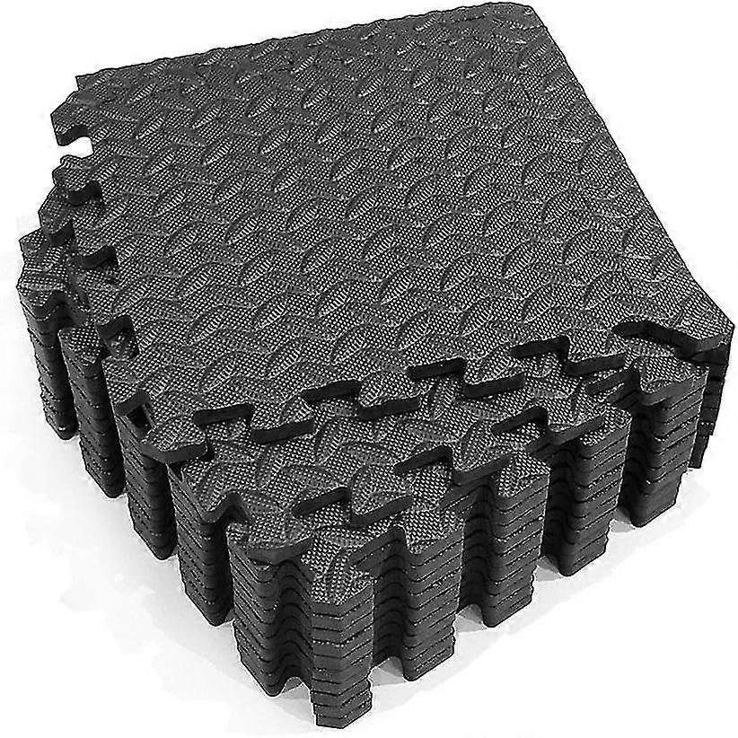12 Pack Exercise Mats with Interlocking EVA Foam Tiles, Foam Floor Mats, Non-Slip Floor Protector Mat for Home Gym