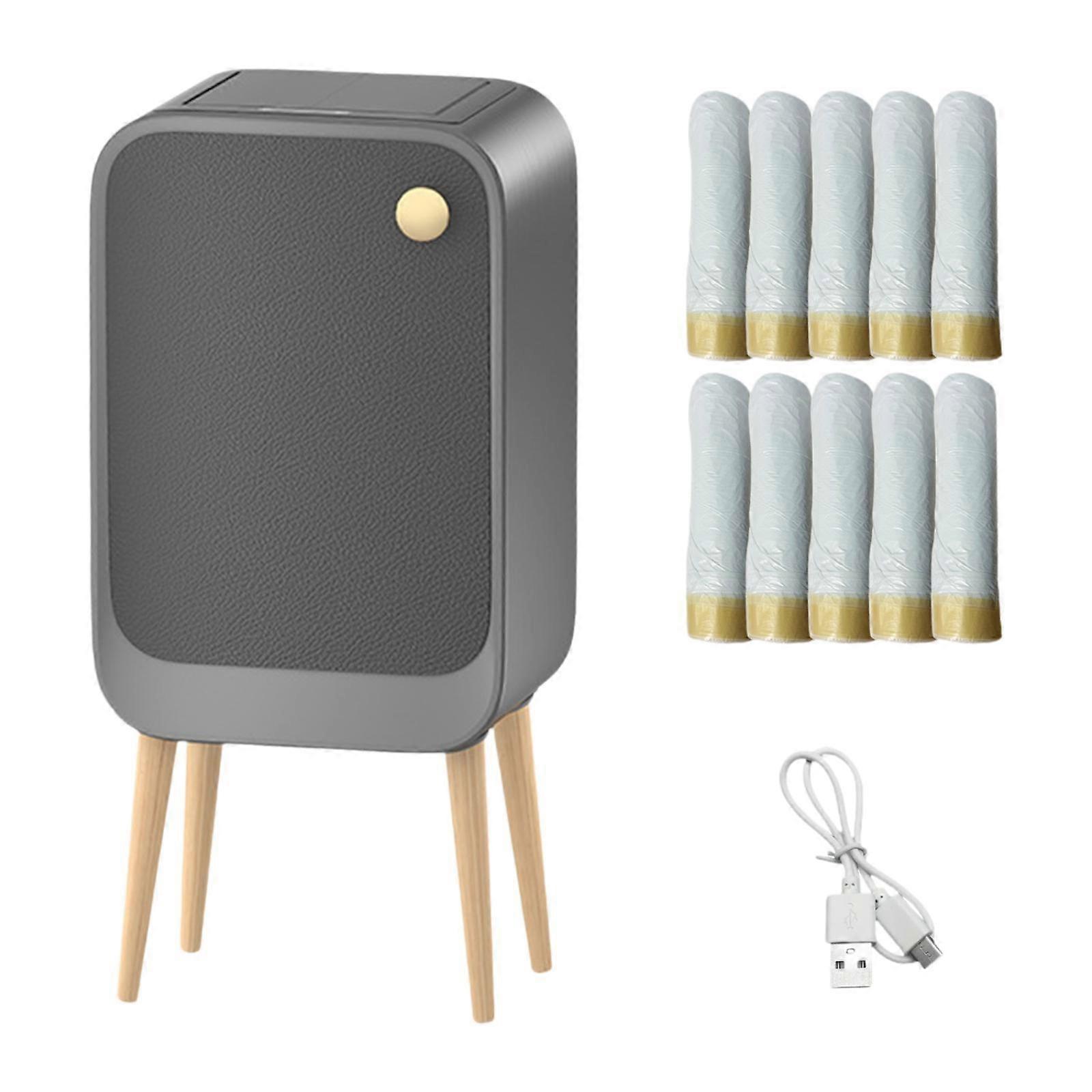 Kapaklı Çöp Kovası Tuvalet Mutfak Giriş Yolu için Fotoselli Çöp Sepeti Beyaz