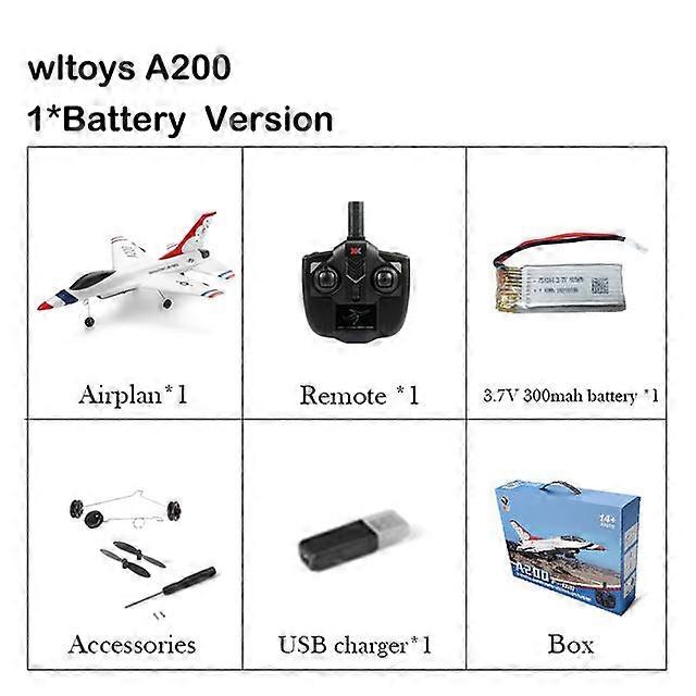 WLtoys A200 Rc Plane 2.4G 2CH Remote Control F-16B Epp material electric model Rc Airplane RTF Fixed Wing Stunt Outdoor Toy Gift