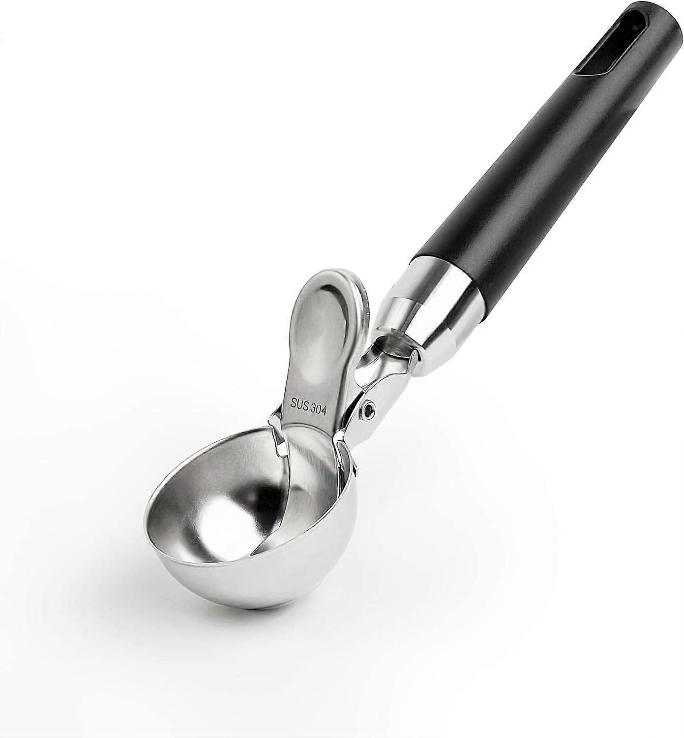 Ice Cream Scoop With Ejector, Polished Stainless Steel Ice Cream Scoop, Ice Cream Scoops For Ice Cream, Falafel, Rice, Ice Cream Scoop, 20x4.8cm