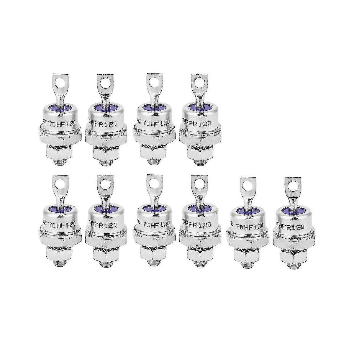 5pairs Rectifier Diode Spiral 70hf120/70hfr120 70a 1200v Rectifier Metal Stud Type Rectifier Diodes