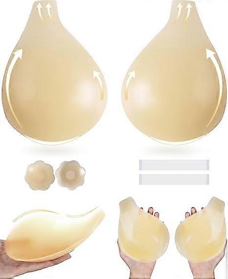 Klibbiga behåar för kvinnor Push Up Adhesive Invisible BH
