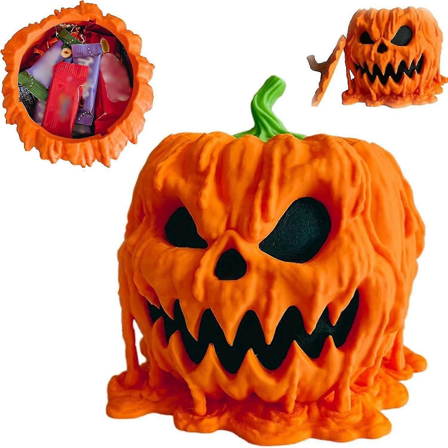 ذوبان هالوين اليقطين حلوى السلطانية ذاب هالوين اليقطين حلوى السلطانية، هالوين اليقطين السلطانية مع غطاء | زينة حزب الرعب ، ذائب الجمجمة كاليفورنيا