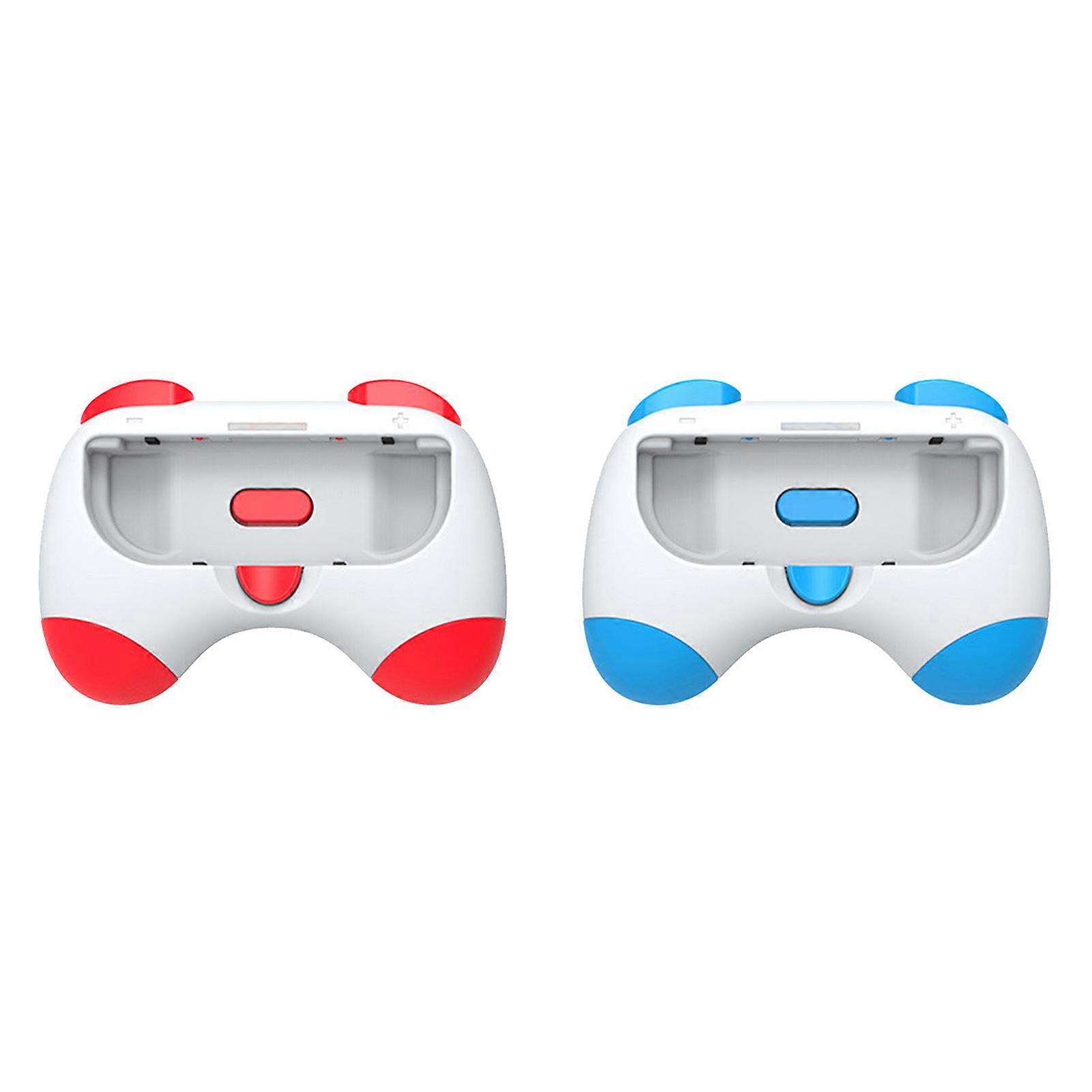 2Pcs Game Handles Comfortable Grip Plug Play Easy Installation Protective Ergonomic Game Handle Hand Grip for Switch OLED
