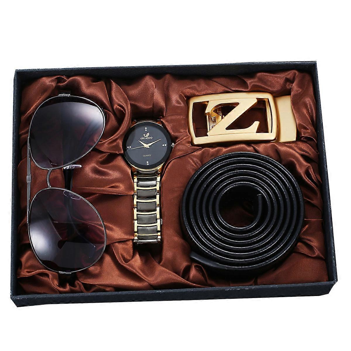 Titta på 4-delat presentset för män, med Box Organizer, julklappsset för make, pojkvän, pappa