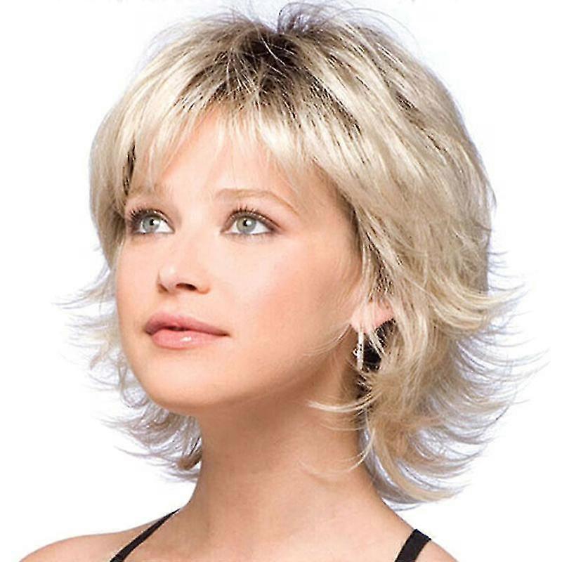 Ladies Ombre Short Wavy Wigs