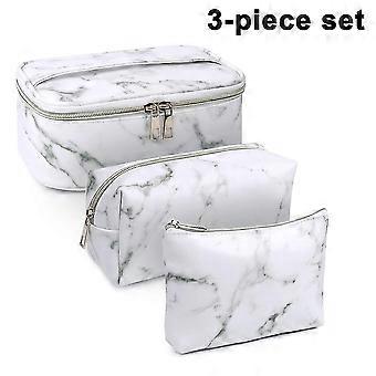 3 peças de saco de maquiagem toiletry bag organizador de bolsas de cosméticos portáteis