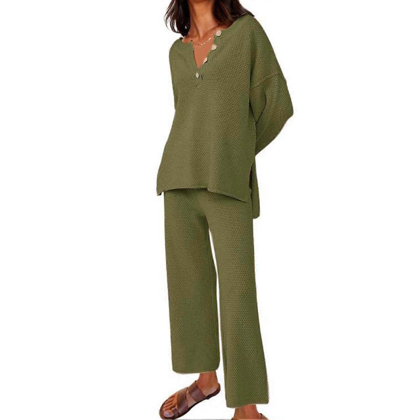 Summer Woman Solid Color Outfits Comfortable to Wear Knit Outfits for Casual Beach Party Wedding