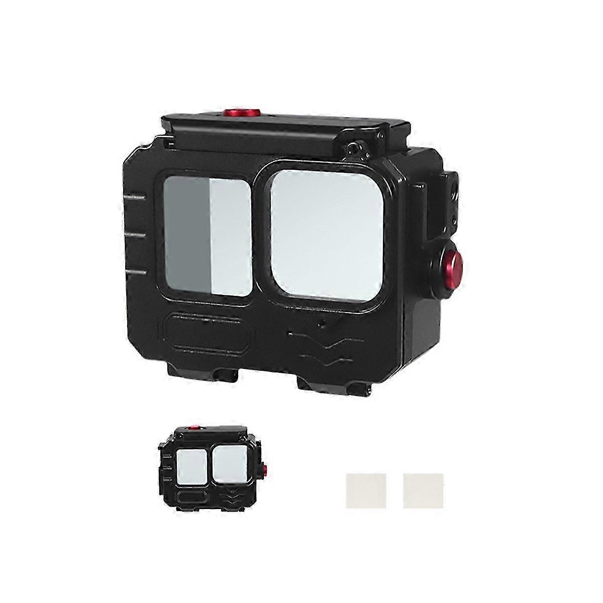 80M Waterproof Case Aluminium Frame Protective Case Underwater Diving Housing for GoPro12/11/10 Action Camera A