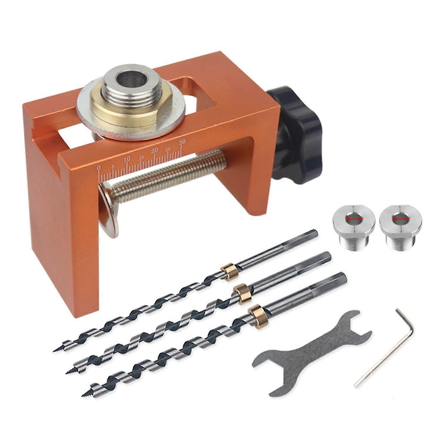 Orange 3 In 1 Woodwork Pocket Hole Jig Kit, Easy to Use and Adjust
