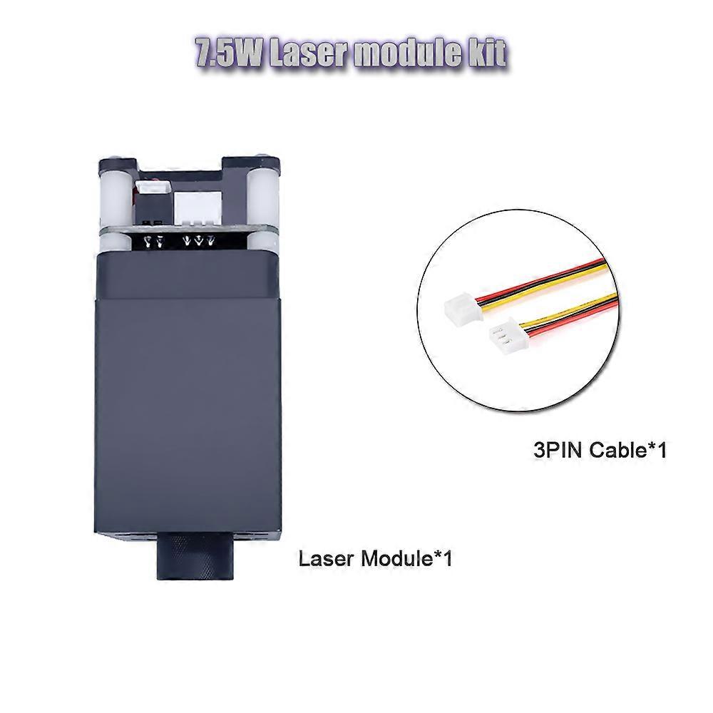 Module laser 7W 450nm TTL Tête de gravure laser à lumière bleue pour machine de découpe laser Outils de travail du bois