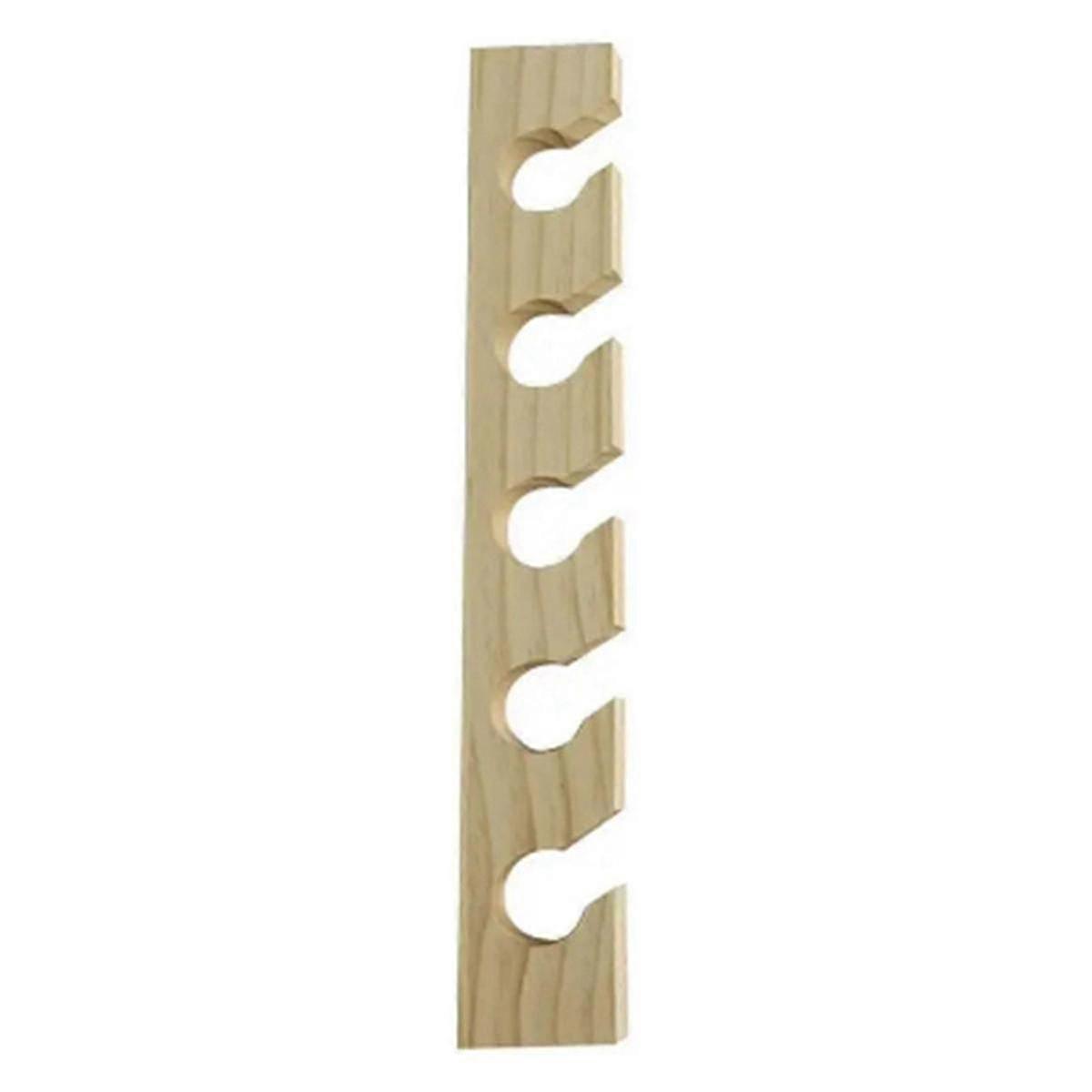 Wooden Hat Hanger for Baseball Cap Home -Saving Wooden Organizer with Display Shelf Wood Color