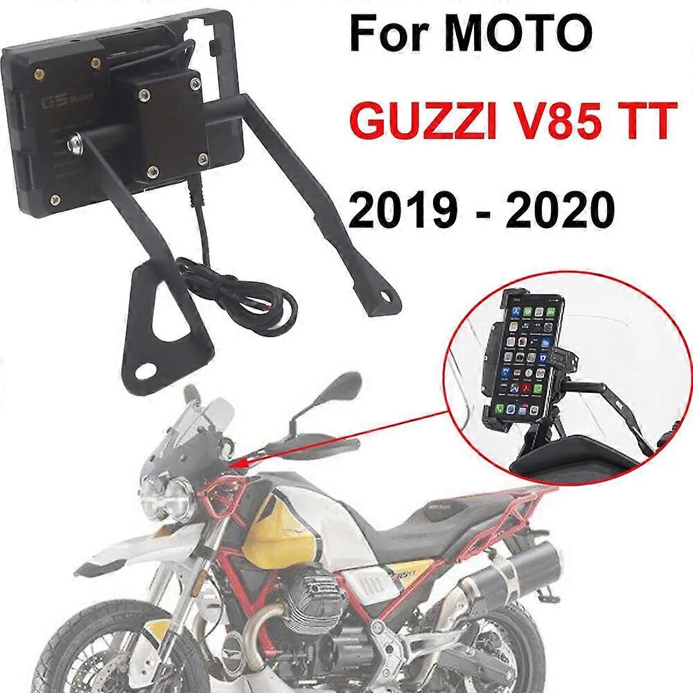 For MOTO GUZZI V85 TT V85TT Support GPS Smartphone Motorcycle Navigation Bracket Mobile Phone Stand USB Charging