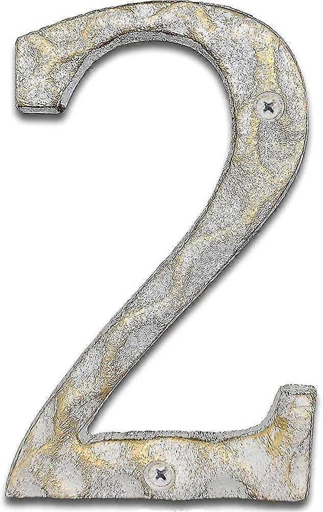 5,5 polegadas Heilwiy High Home Address House Numbers- Unique Fundd Iron Metal Mailbox Gift