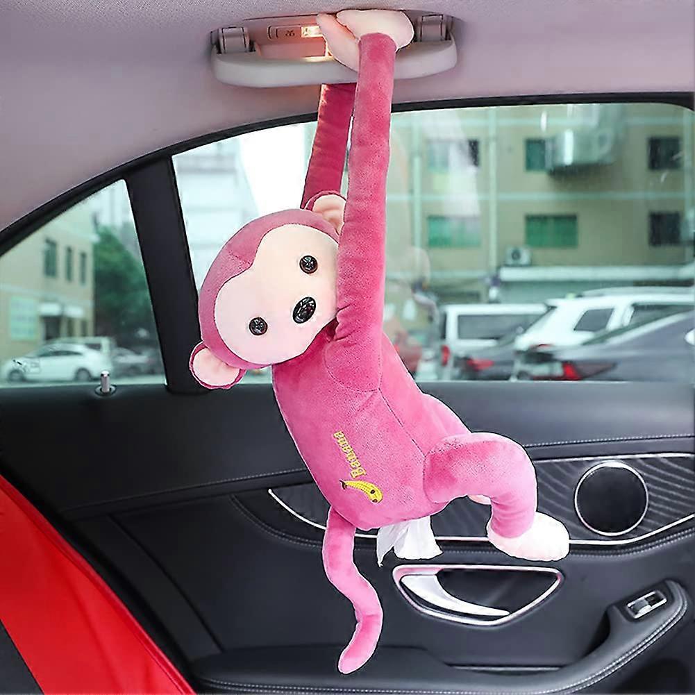 Monkey Tissue Box For Car Hanging, Monkey Tissue Box Anti-moisture Tissue Container Decoration Napkin Paper Holder
