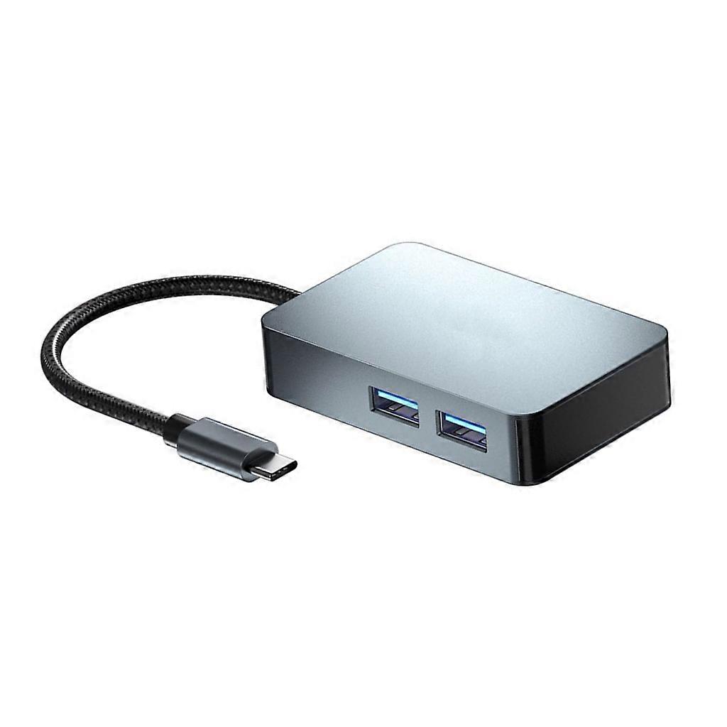 USB TypeC HUB Splitter Support PD100W Alumunium TypeC Dock 5in1