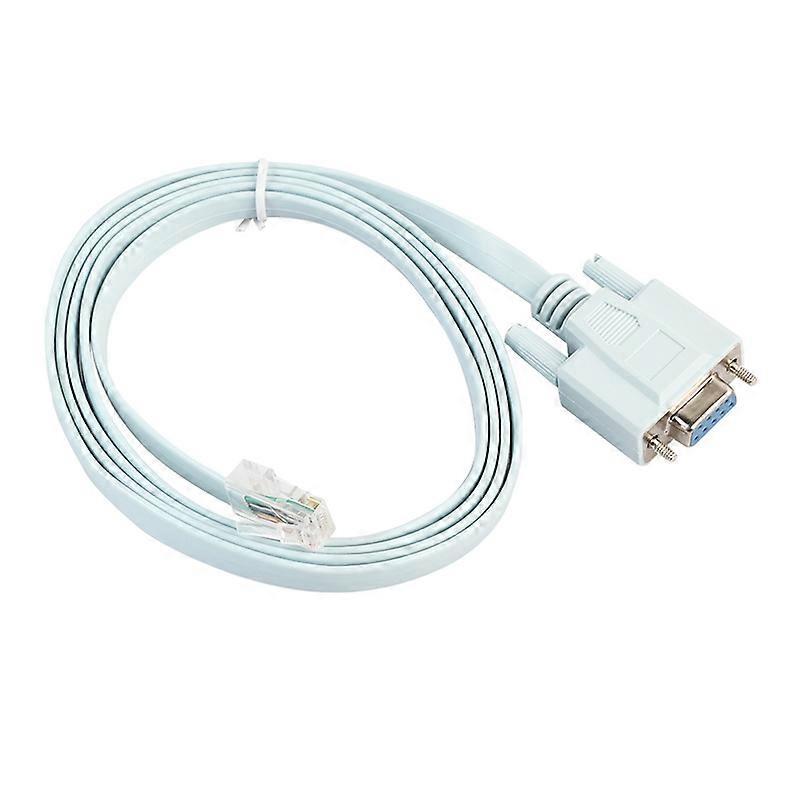 5ft 9Pin DB9 Serial RS232 do RJ45 Cat5 Ethernet Console Rollover Cable dla Cisco
