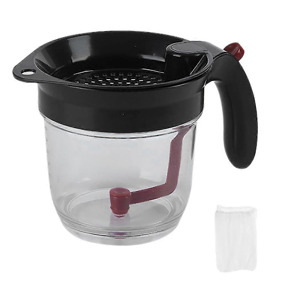 4-cup Separator With Bottom Release - 1l Oil/soup/sauce Skimmer With Integrated Strainer- With 30 P