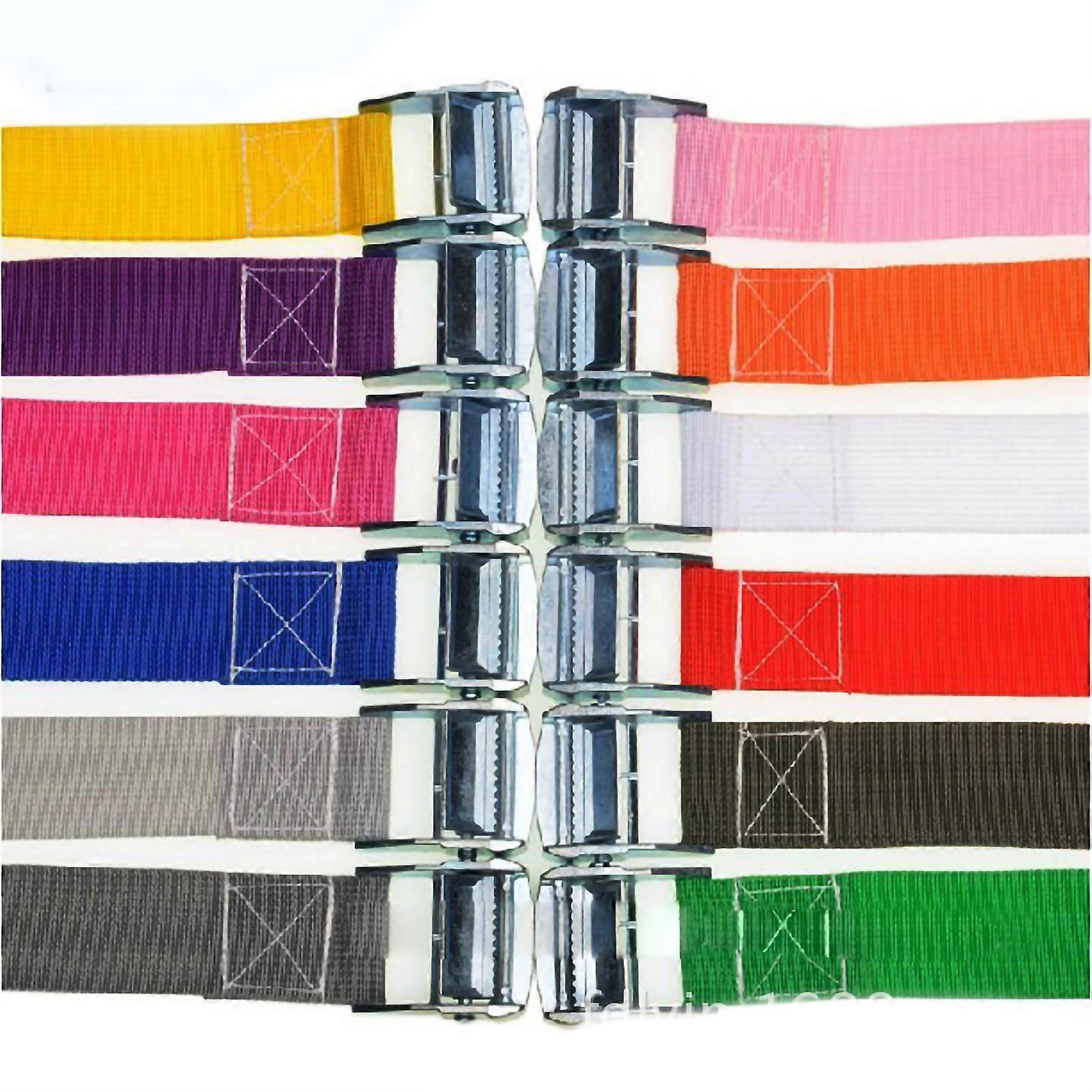 Car Tie Down Lashing Strap with Lock Buckle High Tensile Strength Heavy Duty for Cargo Secure5m /16.4ft Random Color