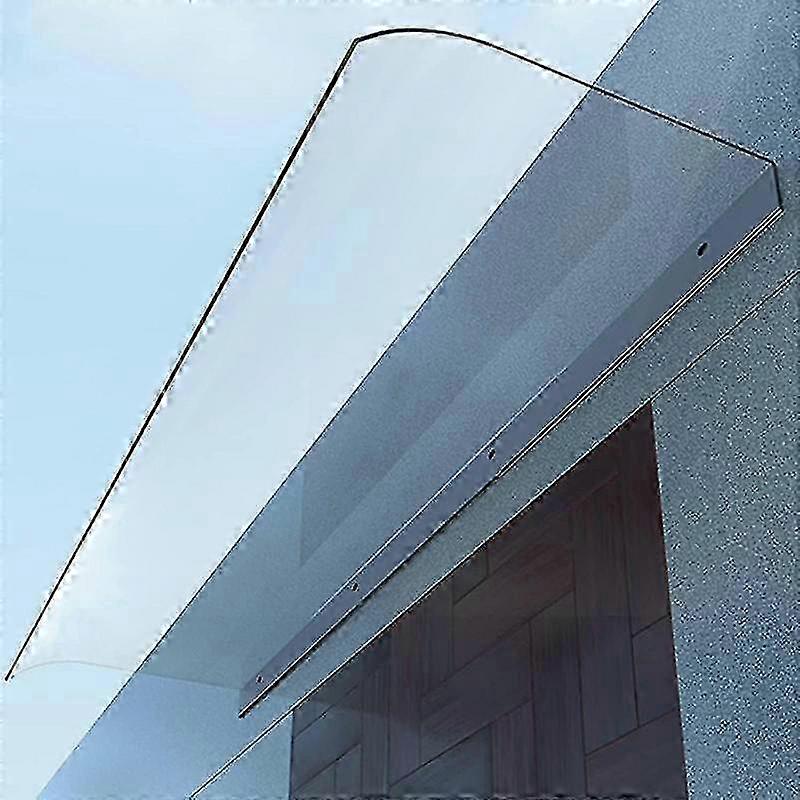 Auvent de fenêtre Invisible Extérieur Patio Porte d’entrée Auvent Auvent transparent Auvent de patio Coupe-vent Robuste Protection solaire