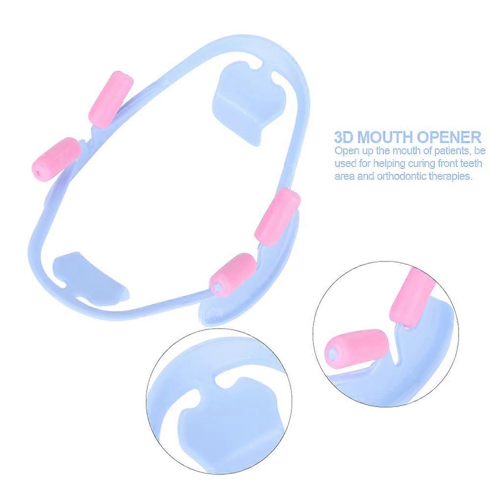 Disposable 3D Mouth Opener Dental Intraoral Cheek Retractor Oral Teeth Dentist Tools L Blue